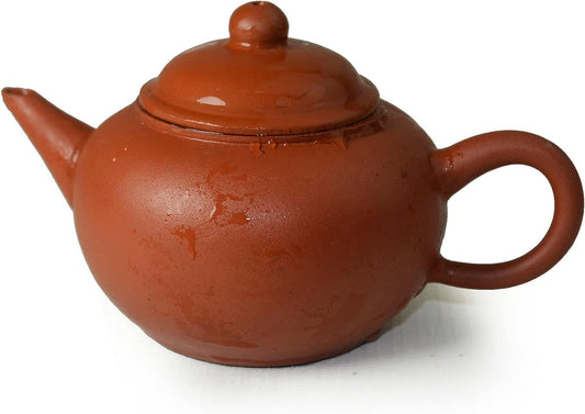 Teapot 200ml/6.8oz Chinese Gongfu Tea Red Zisha Clay Xishi Pots for Loose Tea Shuiping