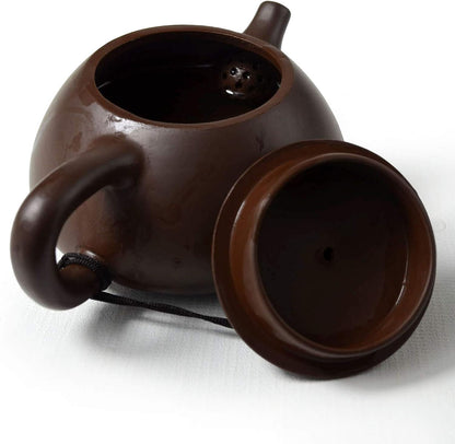 Teapot Chinese Yixing ShiPiao Style Zisha Tea Pots Zini for Loose Tea (6oz)