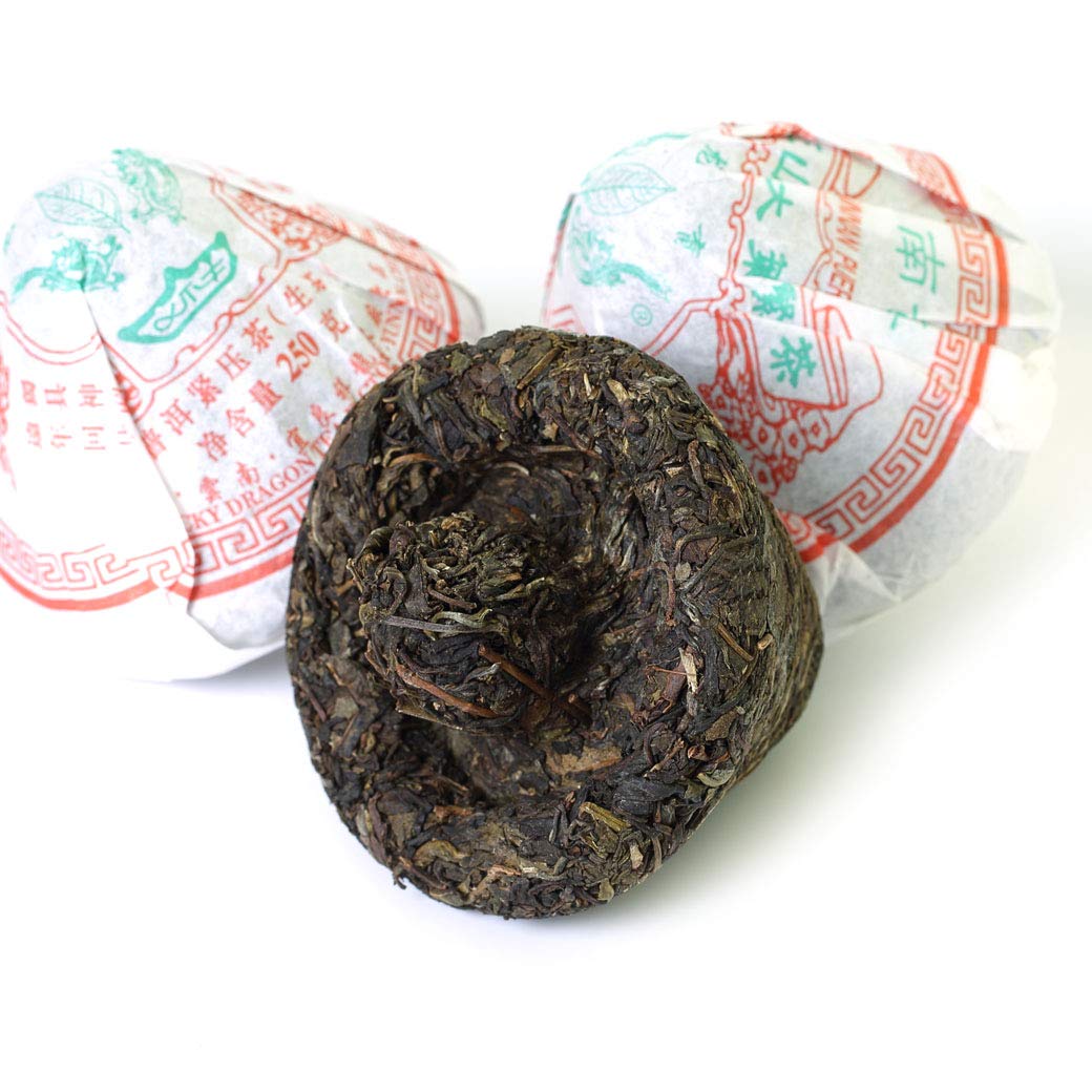 Puerh Tea Cake 250g / 8.8oz 2008 Year Raw Sheng Lucky Dragon Mushroom Shaped - Yunnan Pu-erh Pu erh Puer Pu'er Chinese Tea Cake Puerh Tuocha