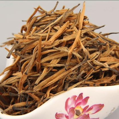 Yunnan Single Bud Black Tea Needle Dian Hong Tea Refined Leaf Tea Healthy Drink (250g)