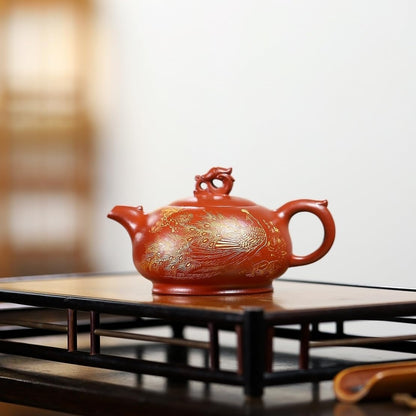SILINE Yixing Clay Teapot 9 Oz/270ml,Chinese Officially Certified Master Handmade Zisha Tea Pot Collection (Bian XiShi,Zini Purple Clay)