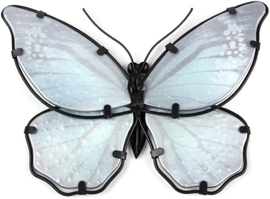 Sculptures Statues for Home Decor Blue Metal Butterfly Wall Decoration for Home and Garden Decoration Miniaturas Animal Outdoor Statues and Sculptures for Yard