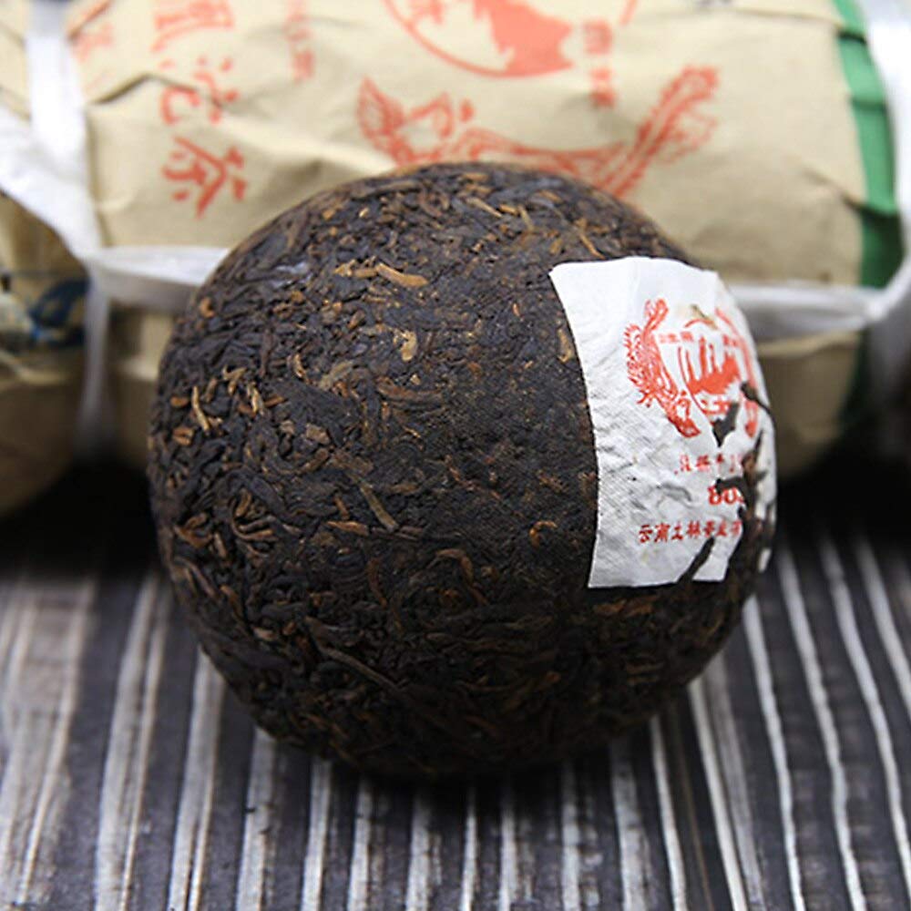 FullChea - 2011 Tulin 803 Shu Puerh Tea Tuocha - Menghai Pu Erh Tea Loose Leaf - Ripe Pu-erh Aged Black Tea - Healthy Tea (17.6oz/ 500g)