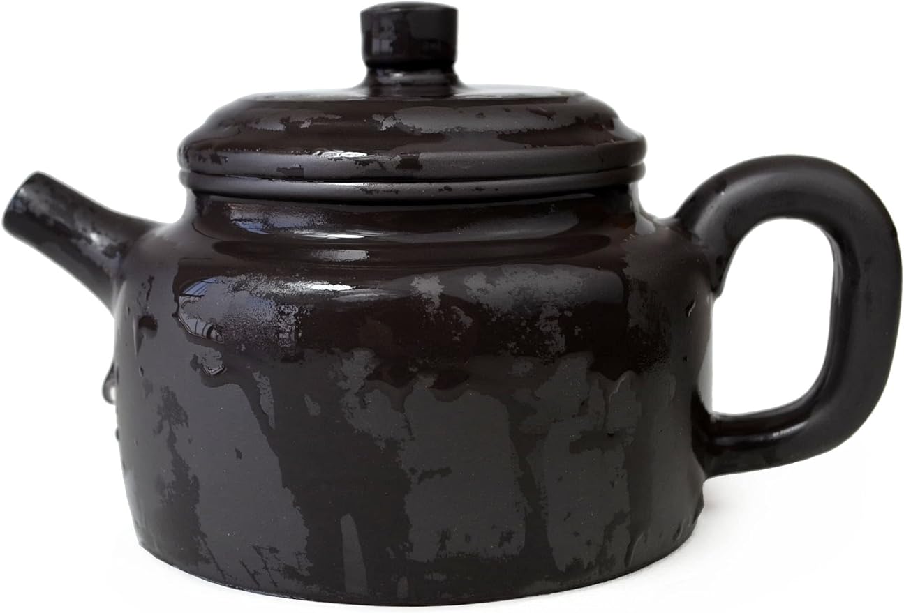 Teapot 200ml Chinese Clay Zisha Genuine Black Pot Infusers Loose Gongfu Tea