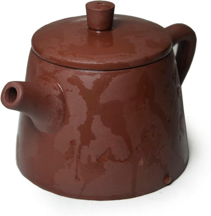 Teapot 6oz Chinese Clay Zisha Gongfu Tea Pots Jinglan Hand-carved Poetry China Yi-xing