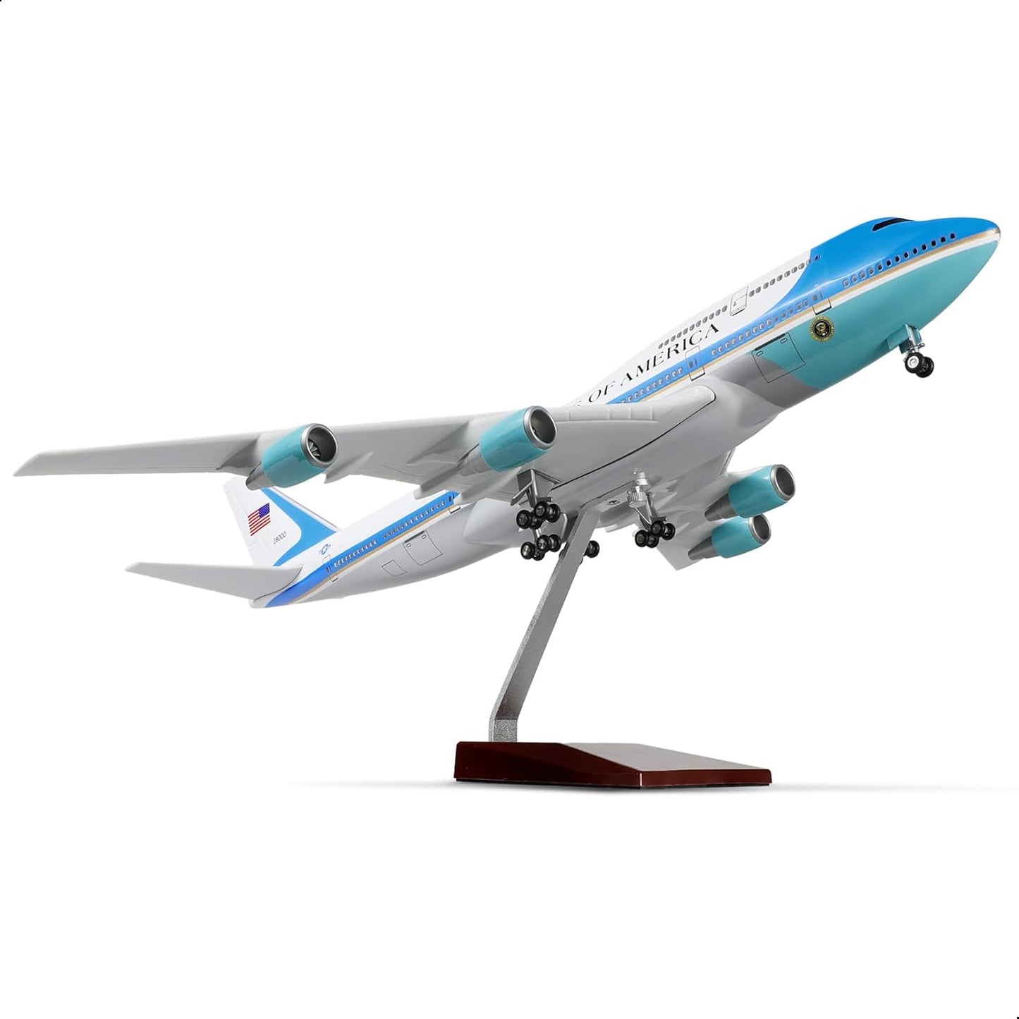 747 1/160 Large Scale Airplane Model -17 inches (Long) for Boeing 747 Prebuilt Airplane Model for Adult Plane 747 with Stand for Aviation Enthusiasts Gifts or Display Decorations