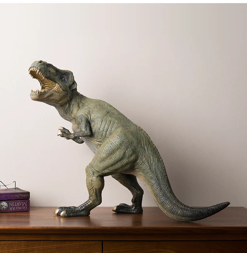 62CM large Global Limited Edition Jurassic Period Prehistoric animals Dinosaur brass Sculpture ART HOME lobby Ornament