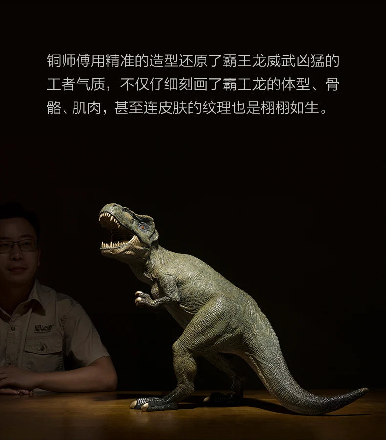 62CM large Global Limited Edition Jurassic Period Prehistoric animals Dinosaur brass Sculpture ART HOME lobby Ornament