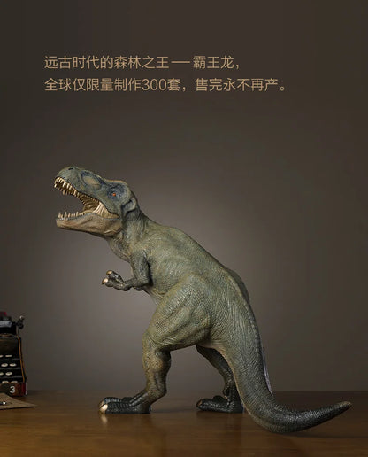 62CM large Global Limited Edition Jurassic Period Prehistoric animals Dinosaur brass Sculpture ART HOME lobby Ornament