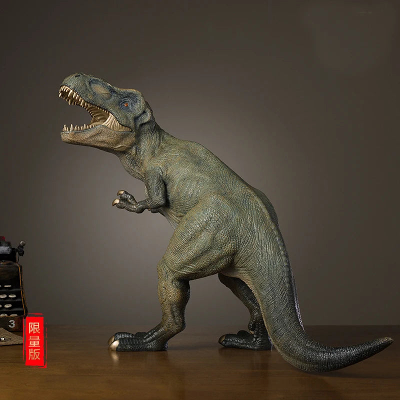 62CM large Global Limited Edition Jurassic Period Prehistoric animals Dinosaur brass Sculpture ART HOME lobby Ornament