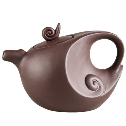 650ML Large Capacity Household Handmade Purple Sand Teapot Chinese Teaware  Zisha Zhu Clay Ball Filter Bubble Teapot Moon Pot