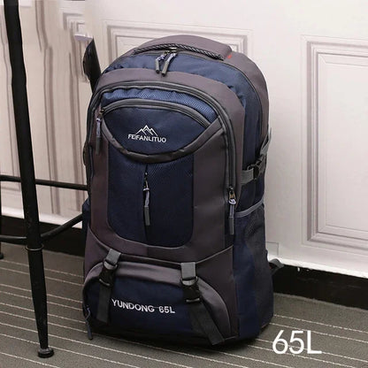 65L 75L Men's Outdoor Climbing Travel Rucksack Sports Camping Hiking Backpack School Bag Pack For Male Female Women
