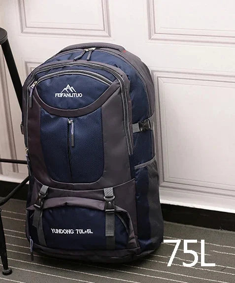 65L 75L Men's Outdoor Climbing Travel Rucksack Sports Camping Hiking Backpack School Bag Pack For Male Female Women