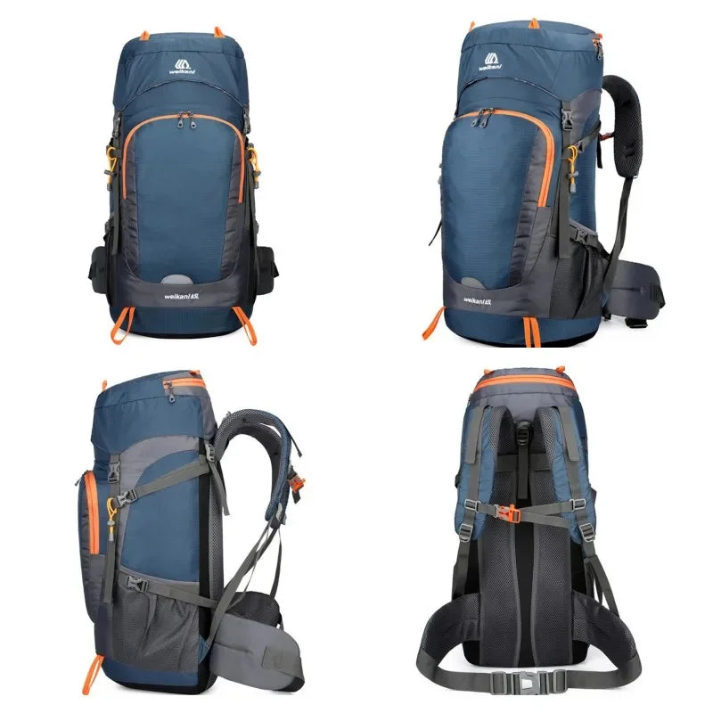 65L Unisex Waterproof Outdoor Climbing Camping Backpack Trekking Rucksack Travel Sports Bag Pack For Male Female