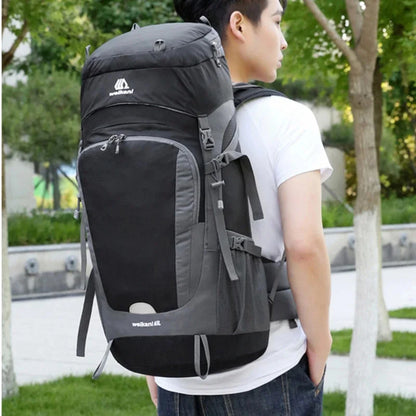 65L Unisex Waterproof Outdoor Climbing Camping Backpack Trekking Rucksack Travel Sports Bag Pack For Male Female