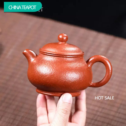 220ml Authentic Yixing Purple Clay Teapots Famous Handmade Tea Pot Raw Ore Beauty Kettle Chinese Zisha Tea Set Teaware Gifts