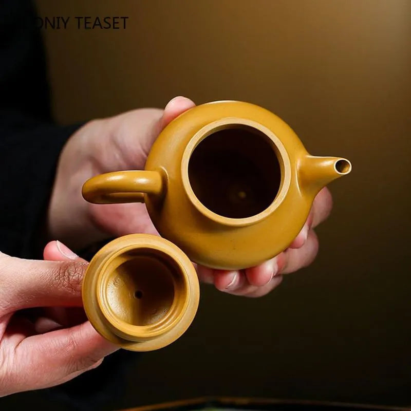 Teapots 90ml Retro Yixing Purple Clay Teapot Raw Ore Section Mud Handmade Tea Pot Home Filter Beauty Kettle Chinese Zisha Tea Sets