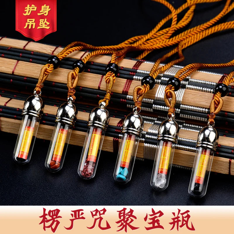 6P # GOOD Buddhist supplies Greco-Buddhist efficacious Mascot Buddhism Shurangama Mantra Pendant Amulet bless safety healthy