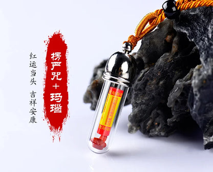 6P # GOOD Buddhist supplies Greco-Buddhist efficacious Mascot Buddhism Shurangama Mantra Pendant Amulet bless safety healthy