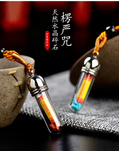 6P # GOOD Buddhist supplies Greco-Buddhist efficacious Mascot Buddhism Shurangama Mantra Pendant Amulet bless safety healthy