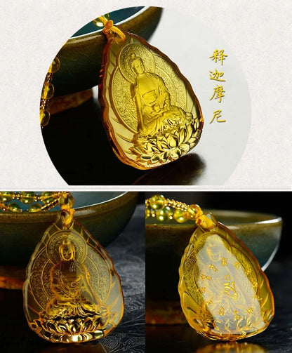 6PCS #GOOD -Buddhist pocket travel efficacious Mascot# Tibet, Green Tara the Medicine Shakyamuni Buddha Crystal Pendant Amulets