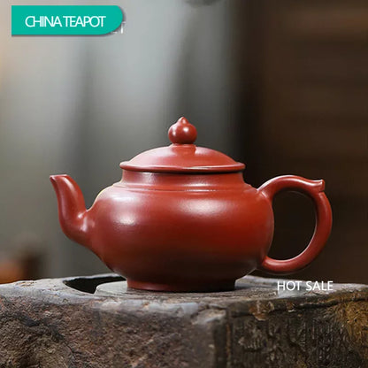 230ml Chinese Yixing Famous Purple Clay Teapots Handmade Tea Pot Raw Ore Dahongpao Mud Beauty Kettle Zisha Tea Set Teaware