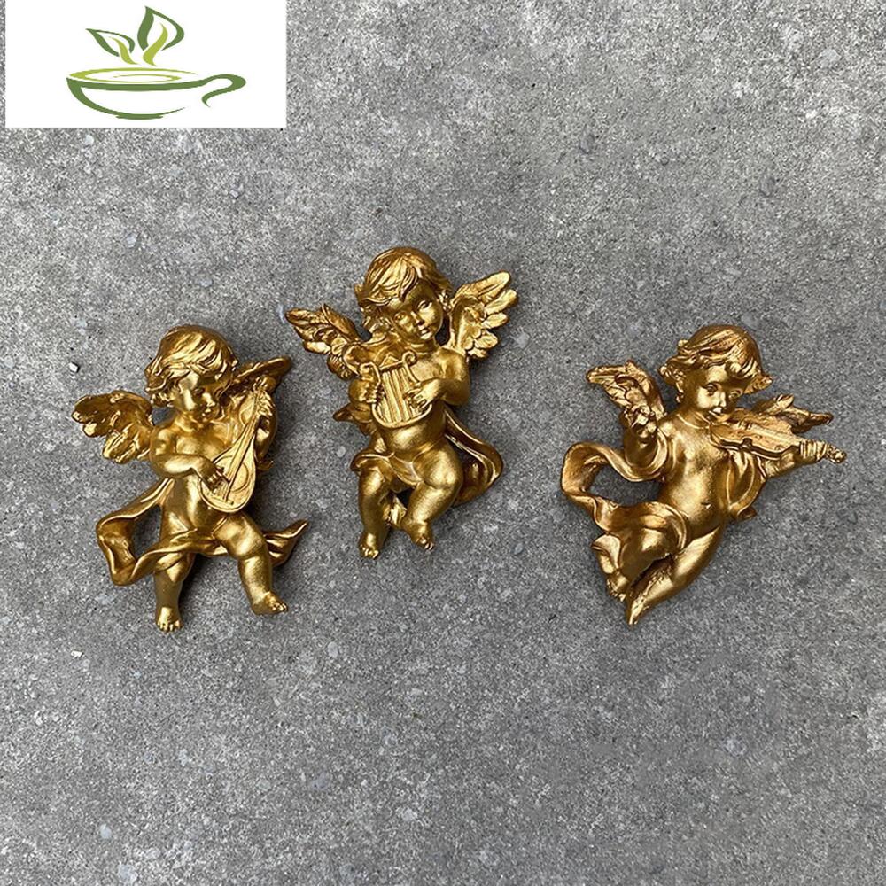 Angel Statue Figurines Wall Sculpture Cherub Collections for Home Restaurant
