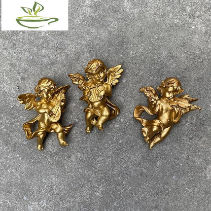 Angel Statue Figurines Wall Sculpture Cherub Collections for Home Restaurant