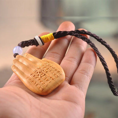 6cm The Eight Guardian God Buddha Statue Car Key Chain Pendant Home Decor Thuja Wood Key Chain Hanging Decoration