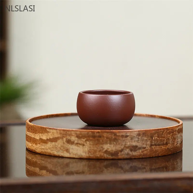 6pcs Chinese Yixing Purple Clay Teacup Travel Meditation Cup Authentic Zisha Tea Bowl Master Cups Handmade Tea Set 40ml