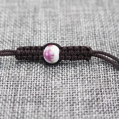 6pcs Handmade rope for tea pot rope with bead for KungFu tea set china blue-and-white porcelain bead pot rope tea set pot string