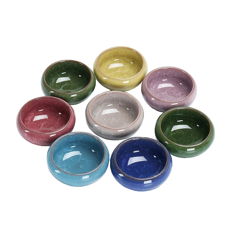6pcs/lot Chinese Crack glaze kungfu tea cup,Porcelain China Teacups and SaucerTea Bowl 50ml China Tea Pot Celadon Crackle Teacup