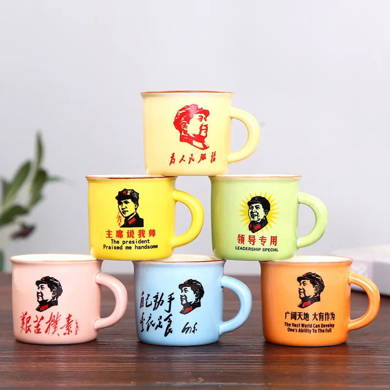 6pcs/set Mini tea mug set  Porcelain Teacup Set Loose Leaf Teapot Drinkware Oolong Tea Ceramic China Kung Fu Tea Sets