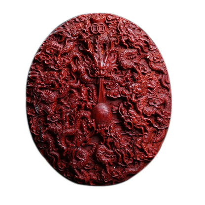 7/8/9/10cm Lobular Rosewood Myth Traditional Chinese dragon Animal Sculpture Mascot Wall Decoration Car Hanging Home Décor