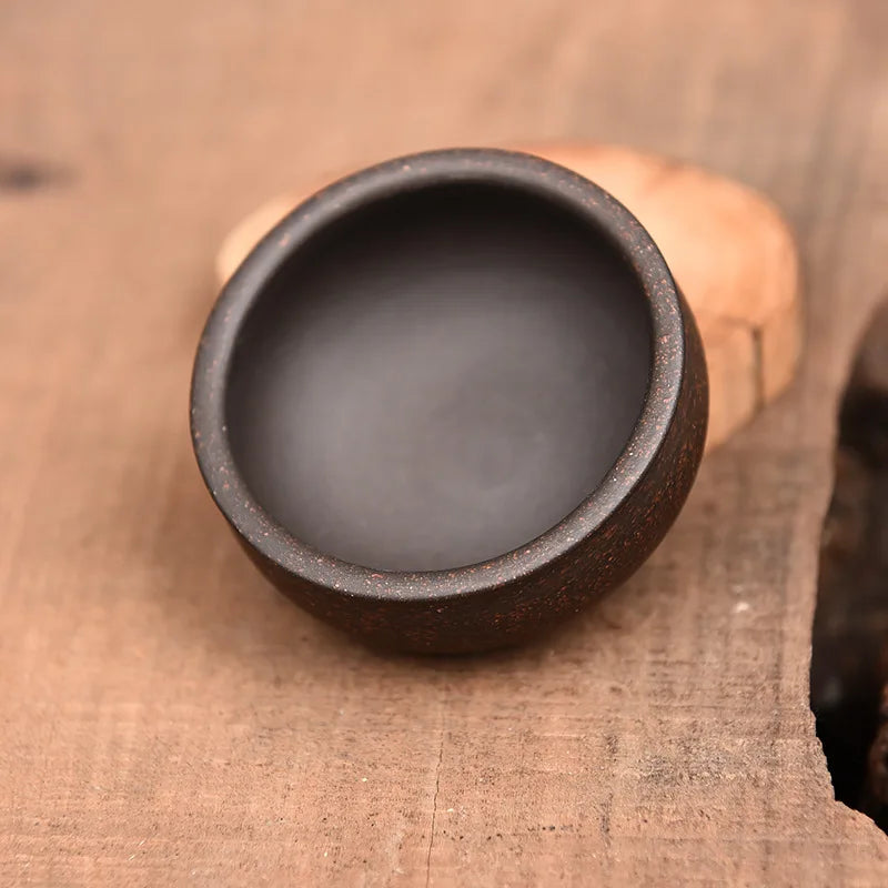 70cc China  YiXing Gongfu Tea Cup Vermilion Mud Tea Cup Master Cup Raw Mineral Purple Clay Cup Thick And Not Hot Hands