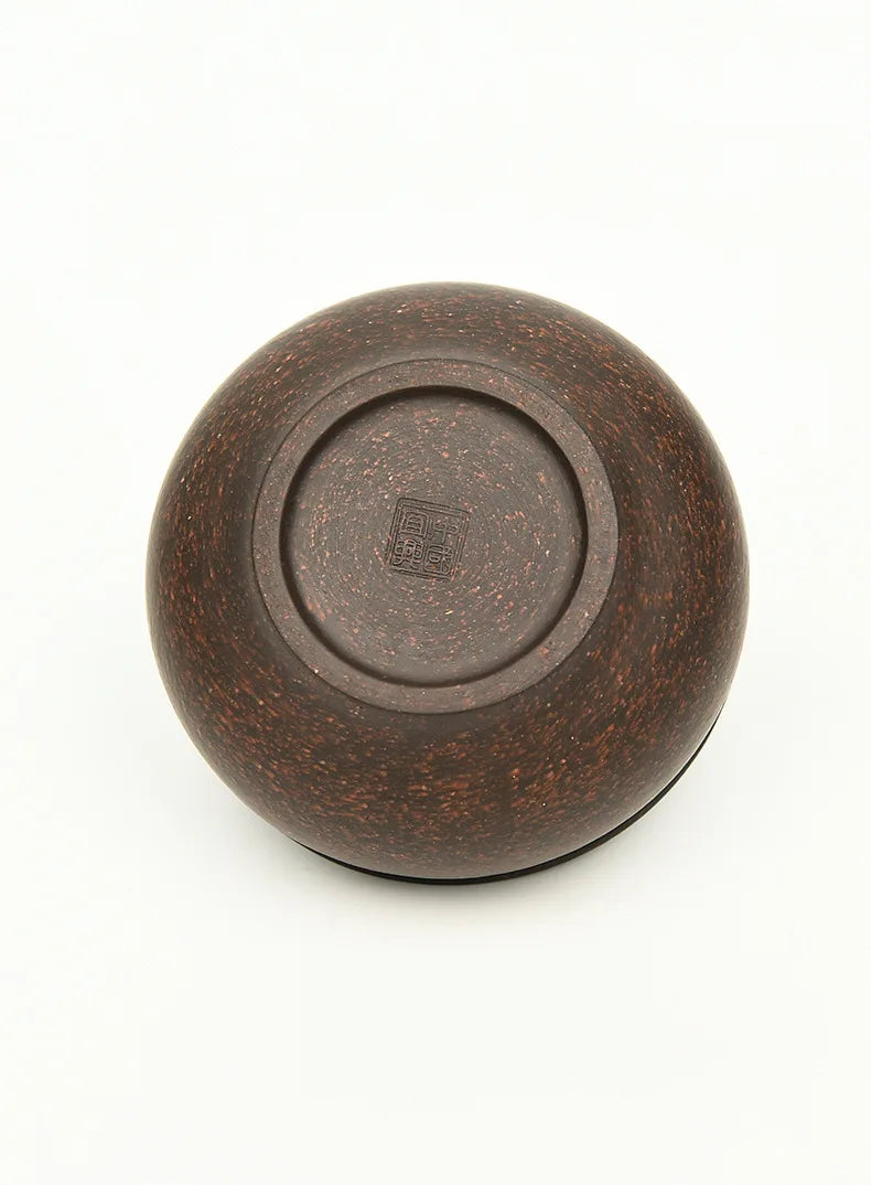 70cc China  YiXing Gongfu Tea Cup Vermilion Mud Tea Cup Master Cup Raw Mineral Purple Clay Cup Thick And Not Hot Hands