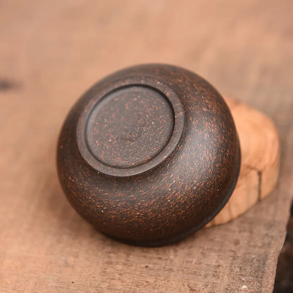 70cc China  YiXing Gongfu Tea Cup Vermilion Mud Tea Cup Master Cup Raw Mineral Purple Clay Cup Thick And Not Hot Hands