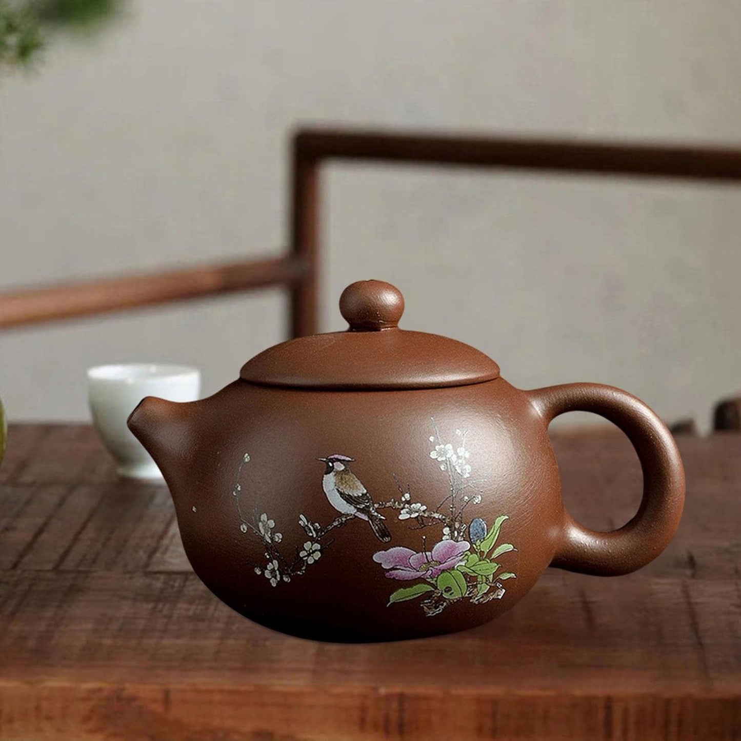 Bothyi Zisha Teapot Tea Kettle with Infuse Teaware Gift Kung Fu Teapot Chinese Tea Pots, 170ml Bird