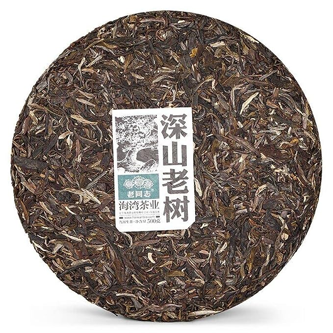 Lao Tong Zhi Puer Tea Cake Yunnan Shen Shan Old Tree Raw Haiwan Puerh Tea 500g