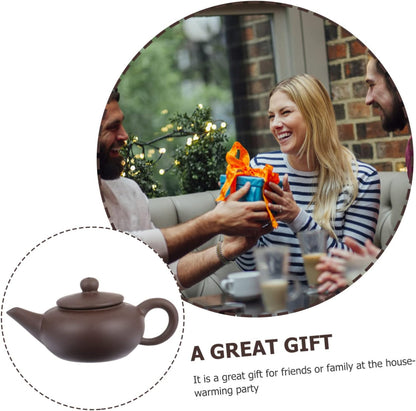 Ciieeo 1pc Teapot Lemonade Pitcher Zisha Clay Pot Porcelain Tea Pot Beverage Pitcher Porcelain Tea Kettle Gongfu Tea Kettle Teaware Mini Tea Pot Kung Fu Tea Ceramics Office Can Be Raised