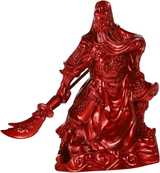 Hoement guan gong Ornaments feng Shui Kuan kung Statue Chinoiserie Ornaments guan gong Figurine guan gong Sculpture Porsperity Figurine Guan Chang God of Wealth Lucky Guan Yu Resin