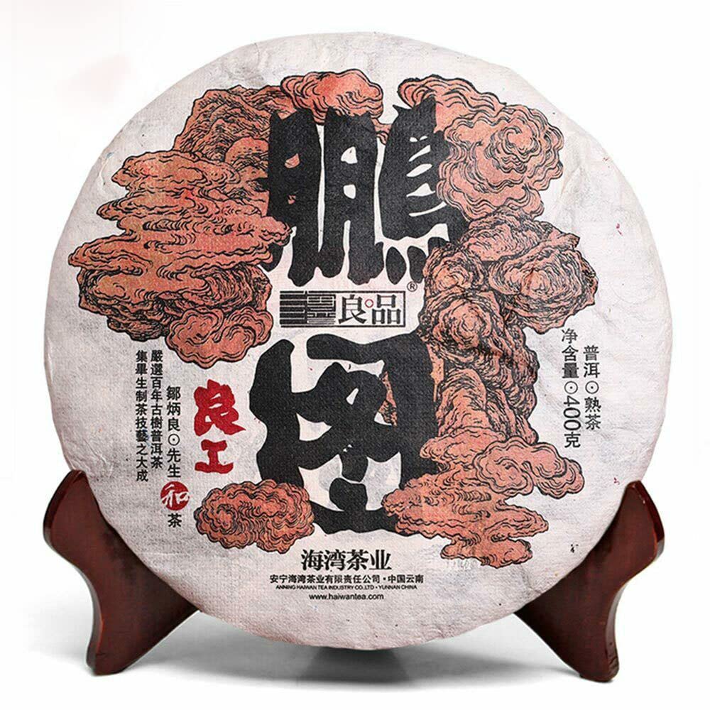 400g Premium Puer Black Tea Cake Liang Gong Peng Tu Cooked Puerh Tea Chinese Tea