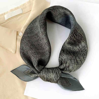 RAN Winter Warm Scarfs Spring and Autumn Lightweight Small Silk Scarf, Women's Silk Decorative Scarf Neckerchiefs, 20.9" x 20.9"