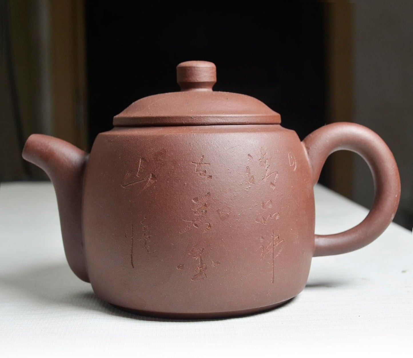 Yxhupot Teapot 9oz/270cc Large Capacity Chinese Clay Pots Zisha Infuser for Loose Tea Hand-carved