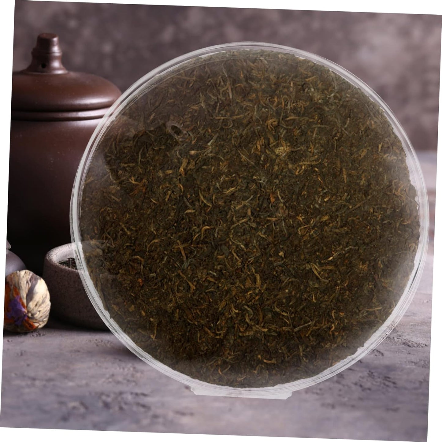 HOMSFOU 1 Set Tea Display Stand Puerh Tea Cake Storage Pu Tea Rustic Cutlery Holder Tea Saucer Storage Holder Bin Organizer Pu Er Tea Cake Shelf Display Rack Bread Packing Box Plastic