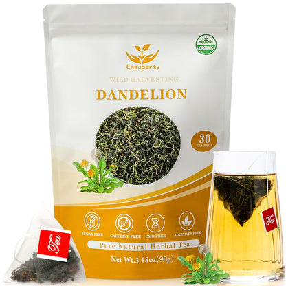 Essuperty- Rose Pu 'er Tea, Rose Puerh Tea Bags, Eco-Conscious Tea Bags, Caffeinated, All Natural Ingredients