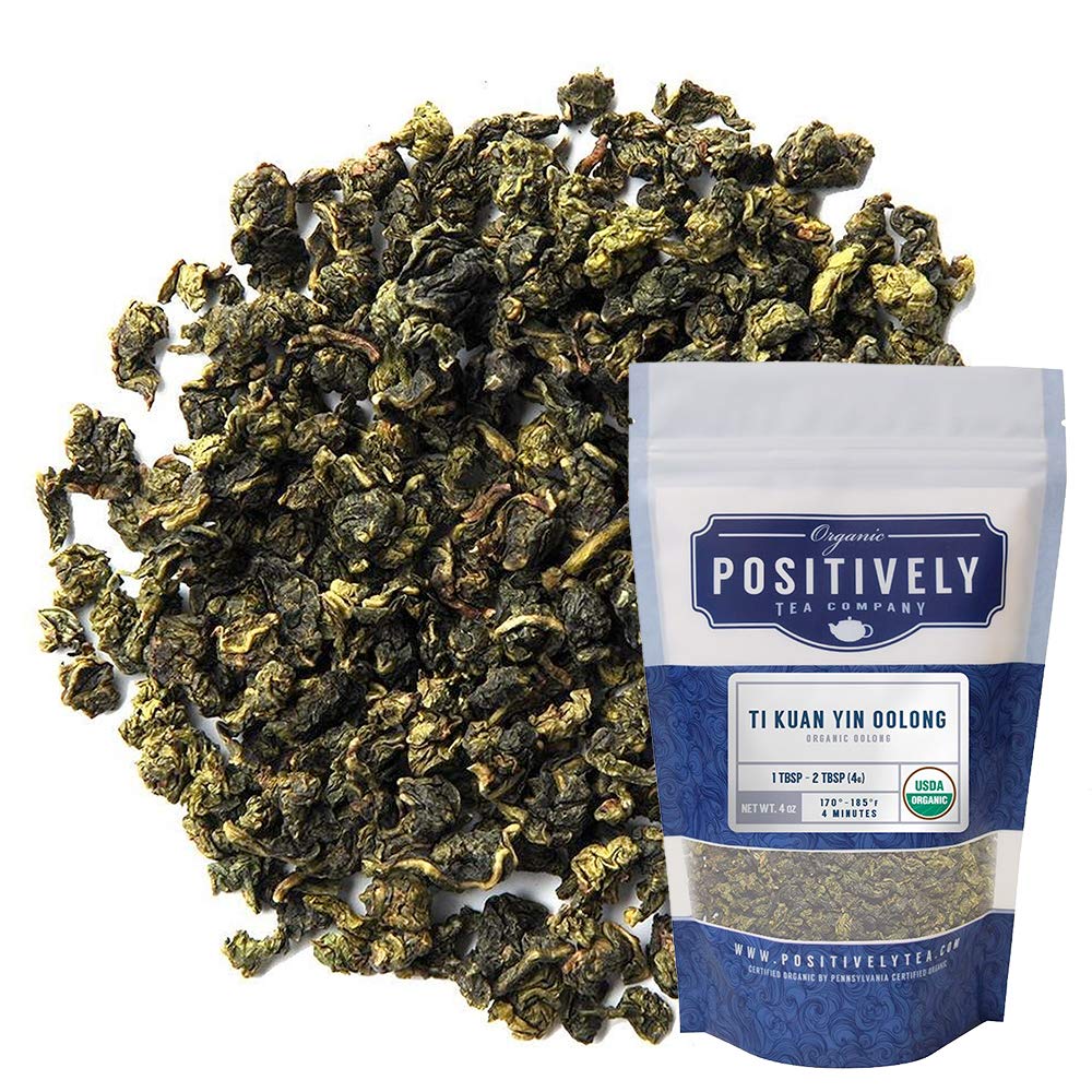 Organic Positively Tea Company, Qilan Wuyuan Oolong Tea, Loose Leaf, 16 Ounce