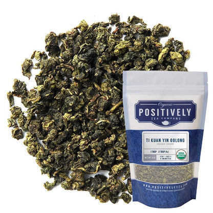 Organic Positively Tea Company, Qilan Wuyuan Oolong Tea, Loose Leaf, 16 Ounce