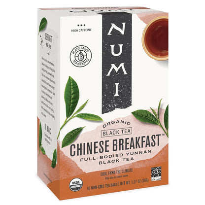 Numi Organic Aged Pu-erh Tea Brick, 2.2 Ounces, Fermented Loose Yunnan Black Tea, Brews Up To 48 Pots, Caffeinated