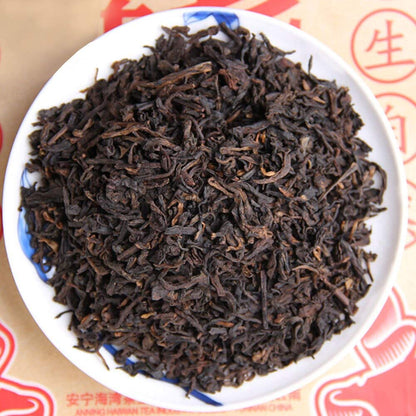 FullChea - Haiwan 2018 Shu Puerh Tea - Menghai Pu Erh Tea Loose Leaf - Ripe Pu-erh Aged Black Tea - Health Care - 35.27oz/ 1000g